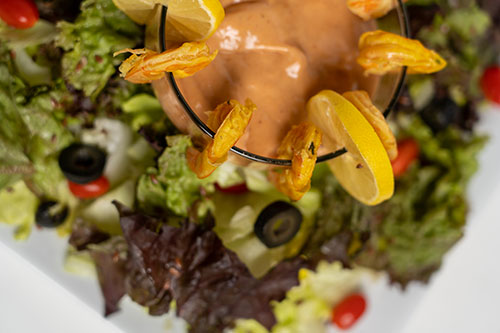 سالاد غذا - کوکتل میگو